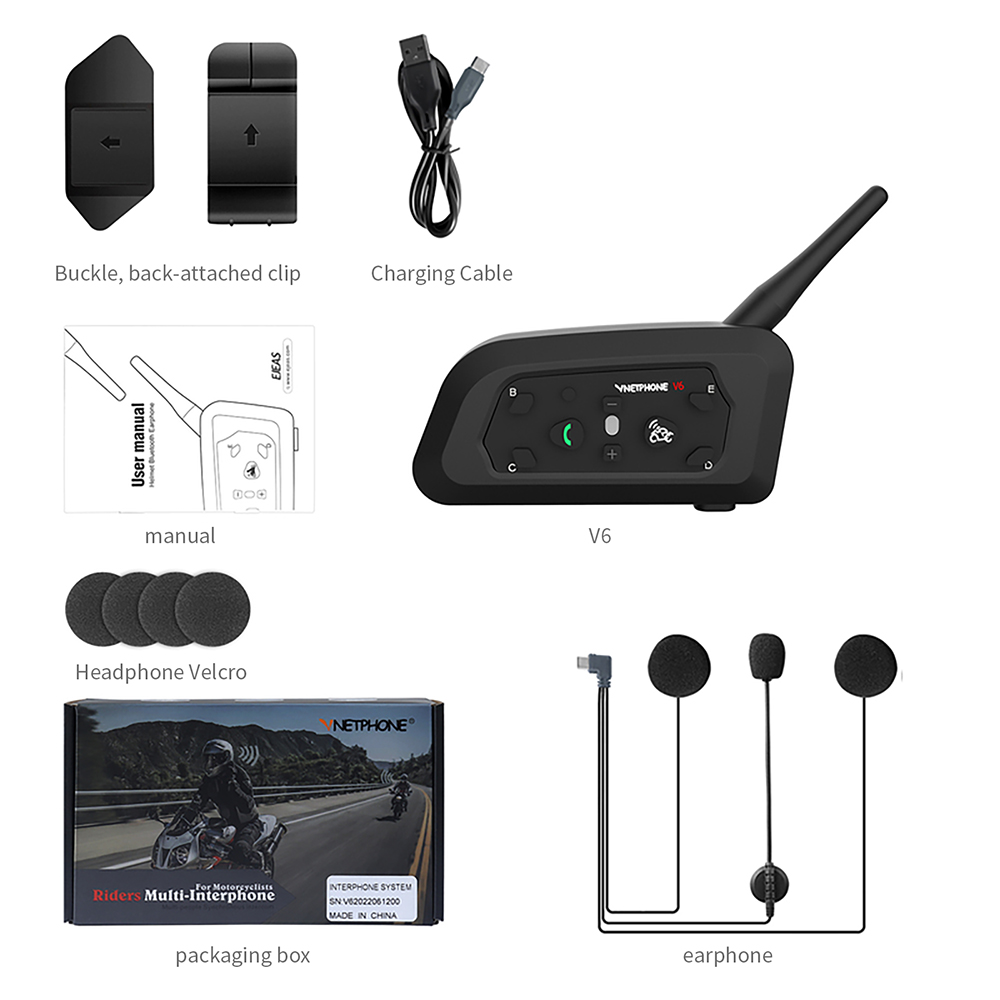 Motorcycle Helmets - Nouvel interphone moto EJEAS V6 Pro